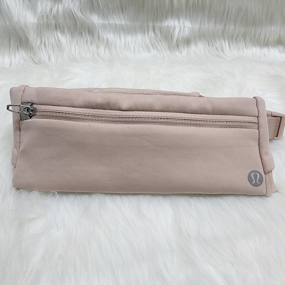 Lululemon Cloth Low Profile Pink Adjustable Fanny Pack W24xH3xD1